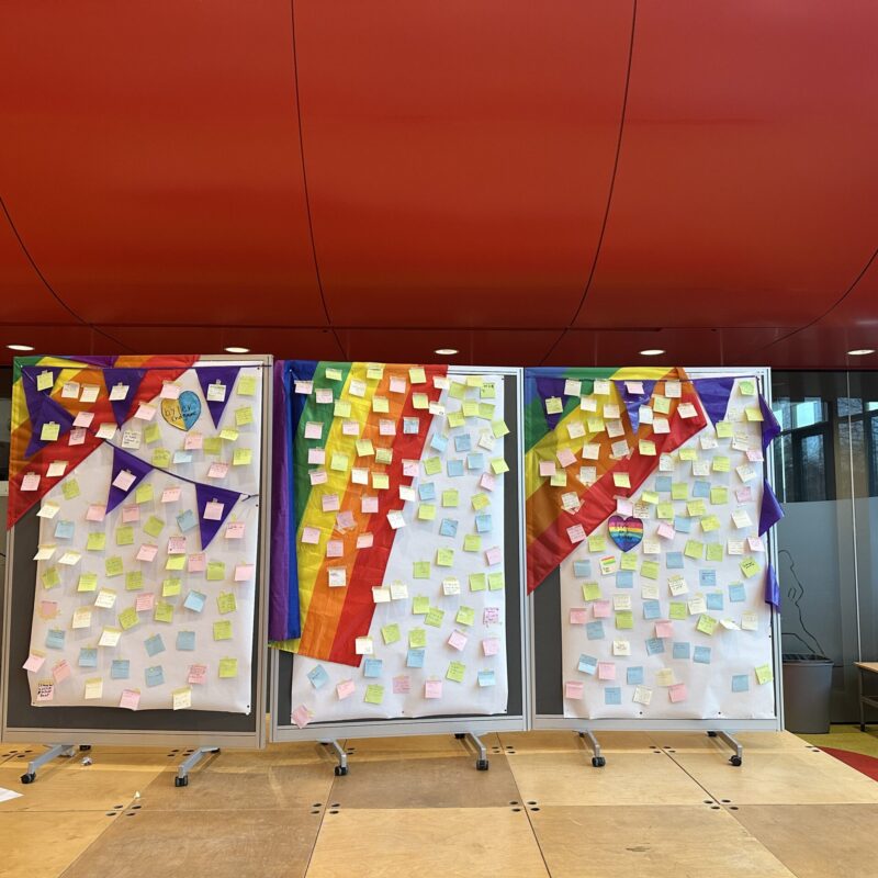 Bord met positieve berichten voor wie niet zichzelf durft te zijn