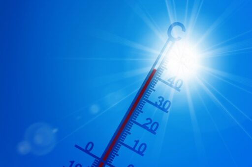 Thermometer 40 graden en zon