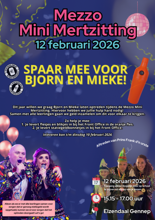 Poster van de Mezzo Mini Mertzitting