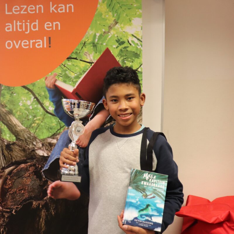 Milan Hsu winnaar Read2Me! voorleeswedstrijd op Elzendaal Boxmeer