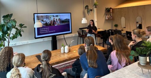 Presentatie in een lesruimte